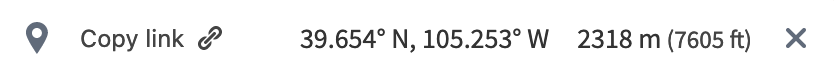 The info panel header