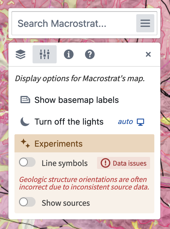 The new Settings panel
